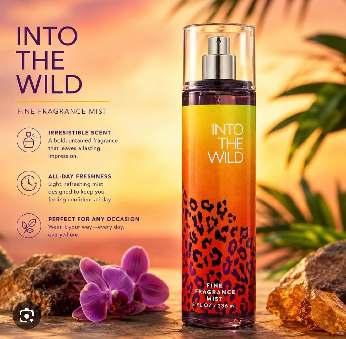 Bath & Body Works Into the Wild Fragrance Mist 8 fl oz