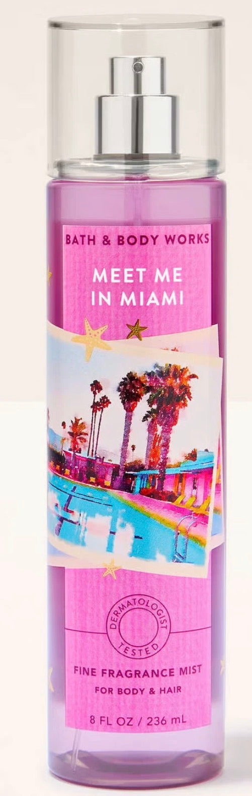 Bath & Body Works Meet Me In Miami Fragrance Mist 8 fl oz