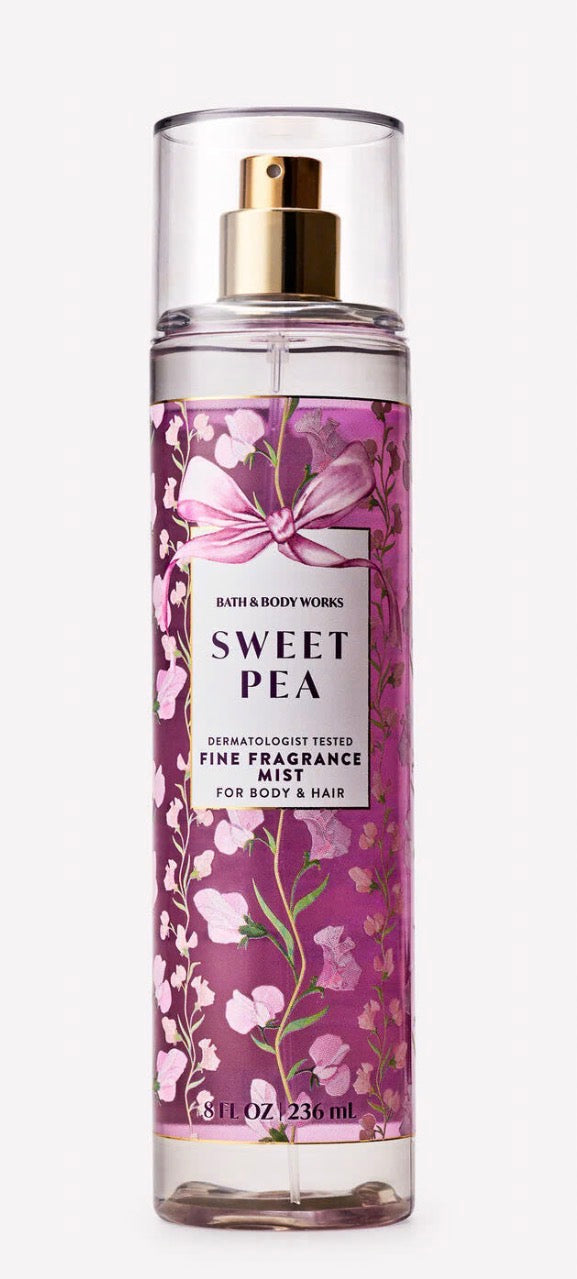 Bath & Body Works Sweet Pea Fragrance Mist 8 fl oz