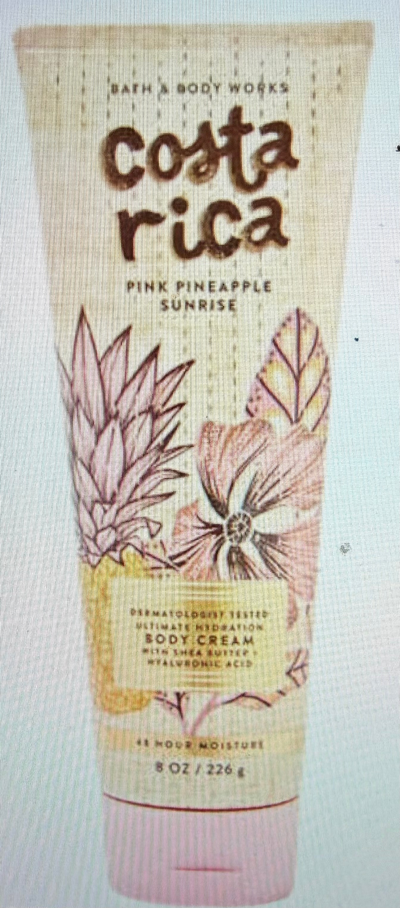 Costa Rica Pink Pineapple Sunrise Ultimate Hydration Body Cream, 8 oz