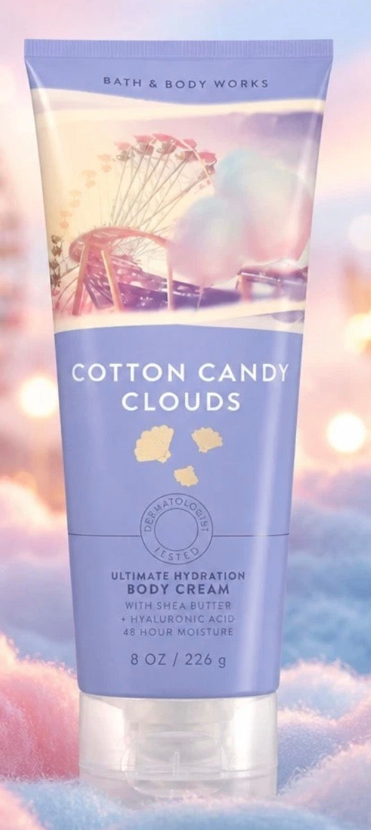 Bath & Body Works Cotton Candy Clouds Body Cream 8 oz