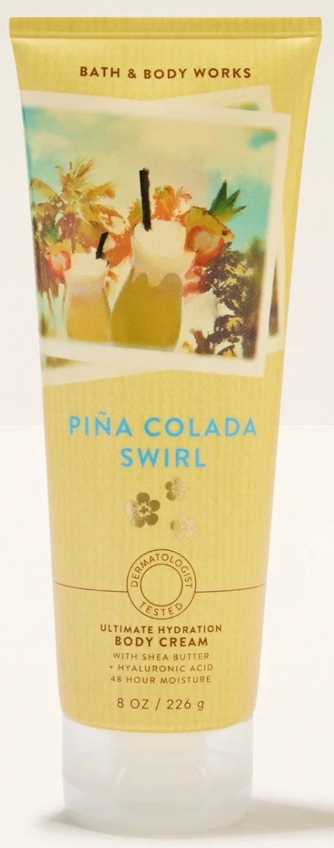 Bath & Body Works Pina Colada Swirl Body Cream 8 oz