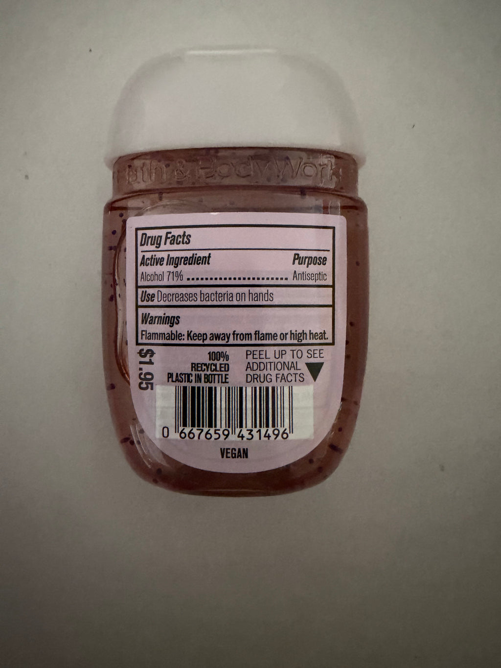 Raspberry and Whipped Vanilla Anti-Bac Hand Sanitiser