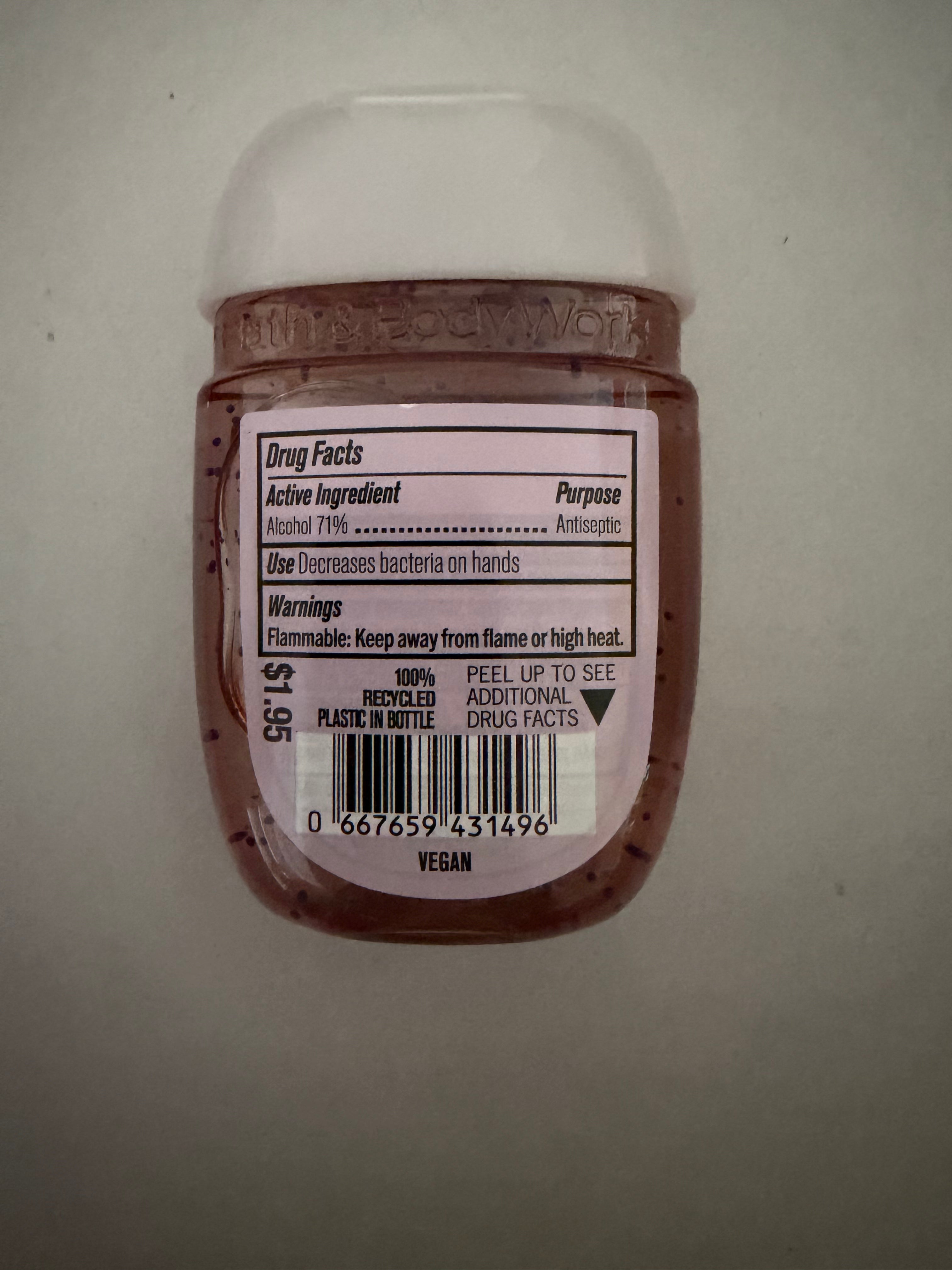 Raspberry and Whipped Vanilla Anti-Bac Hand Sanitiser